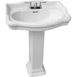 Barclay Stanford 660 Pedestal Lavatory Sink 3-848WH