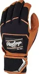 Rawlings Workhorse Adult Batting Gloves: WH22BG - Caramel/Black - S