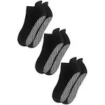 RATIVE Anti Slip Non Skid Barre Yoga Pilates Hospital Ankle Socks with grips ...