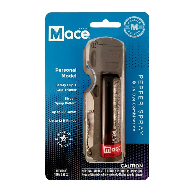 Mace Brand Pocket Pepper Spray and Alarm Combo (Black) – Accurate 10’ Powerful