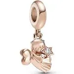 Pandora : Heart Winged Angel Dangle Charm