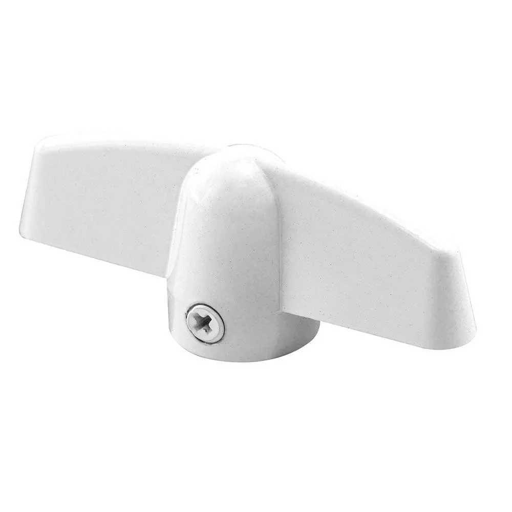 Prime-Line H 4279 Casement Operator Tee Handle, White, 11/32 in. Bore, Fits Truth (4 Pack)