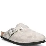 Birkenstock Boston Shearling Suede Leather Narrow