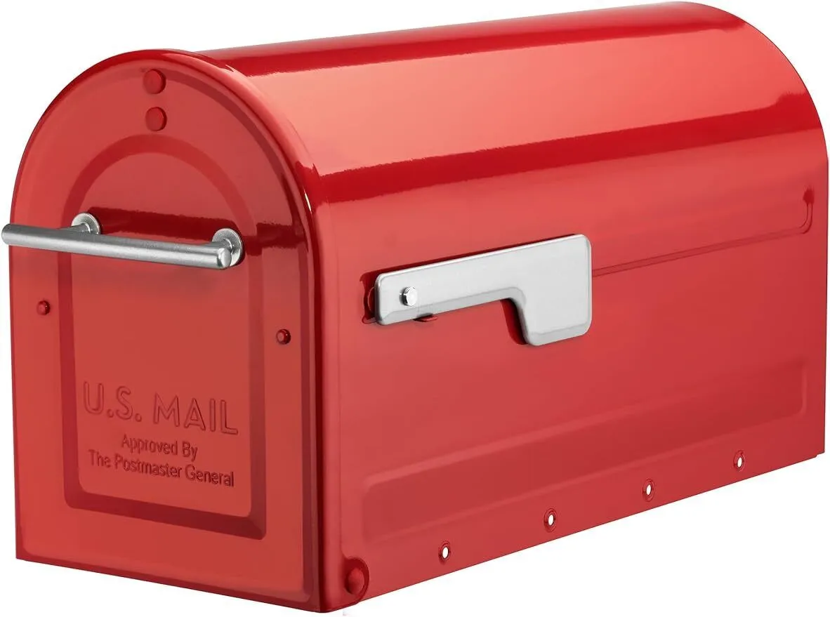 Architectural Mailboxes 7900-7R-SR Boulder Mailbox, Red