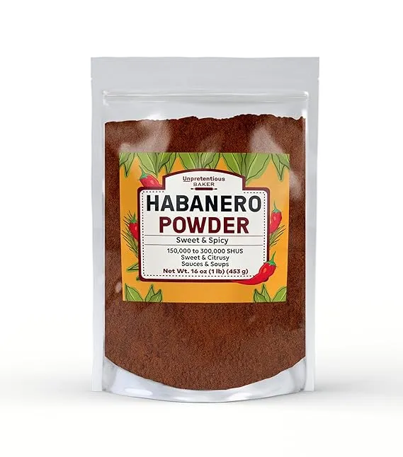 Unpretentious Habanero Powder, Hot & Spicy, Chili & Sauces, Mexican Cuisine (1 pound)