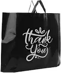 Camtoms Thank You Bags with Handles Plastic Shopping Bags for Small Business Large Plastic Bags with Handles Retail Bags Boutiqu