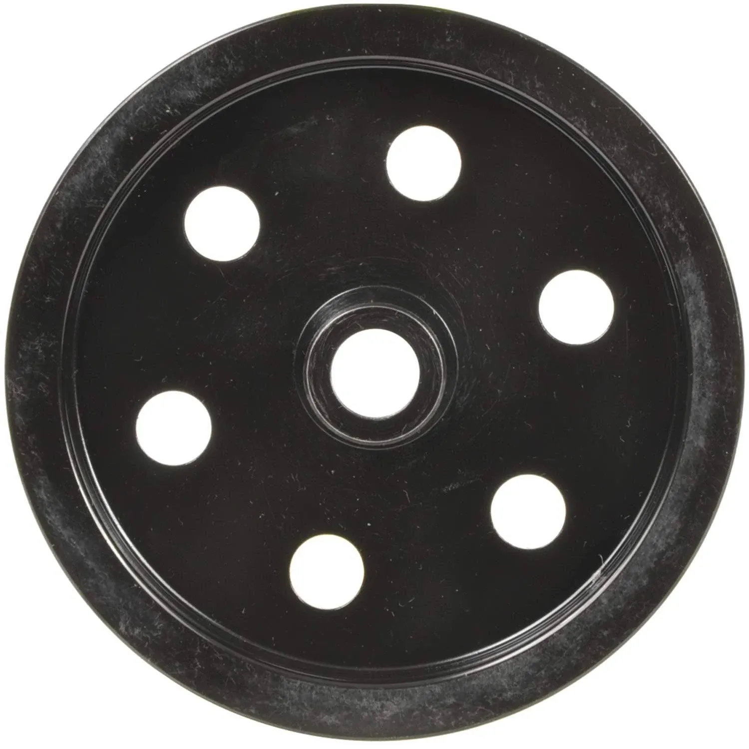 1987 Ford LTD Crown Victoria New Series Power Steering Pump Pulley - Black, Steel, Serpentine, Direct Fit, Sold individually 3P-25140 by A1 Cardone®