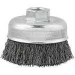 Milwaukee 3 in. Carbon Steel Crimped Wire Cup Brush