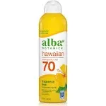 Alba Botanica Sunscreen Spray for Face and Body, Broad Spectrum SPF 70 1 Pack