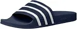 adidas Originals Men's Adilette Slide Sandals, Blue/White/Blue, 14