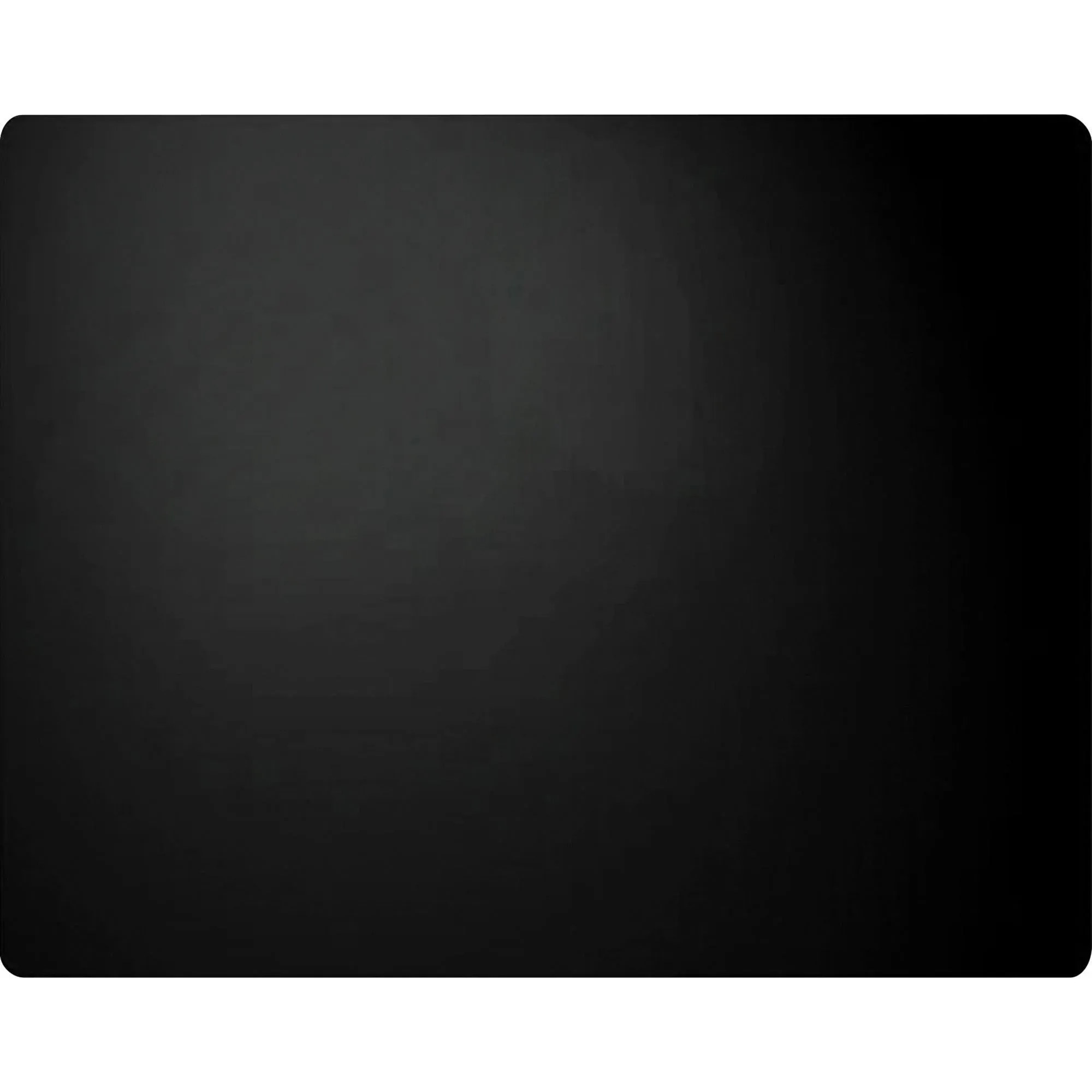 Artistic 2036LE 20&quot; x 36&quot; Black Leather Desk Pad with Coaster