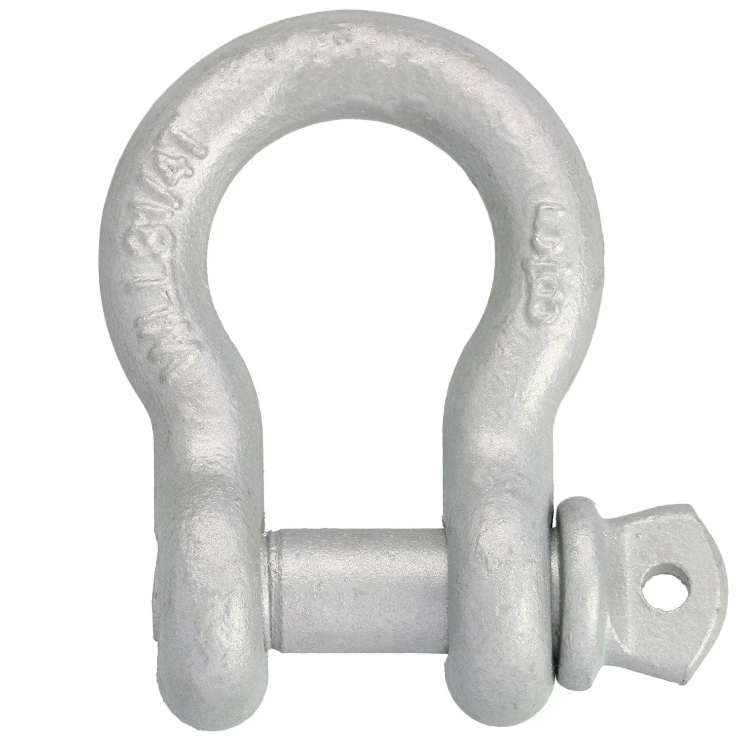 1-1/2 in., 17 ton, Galvanized Screw Pin Anchor Shackle