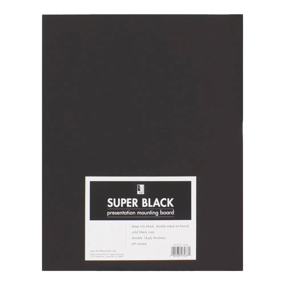 Art Alternatives Super Black Presentation & Mounting Board 32 x 40