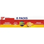 RITZ Cheese Sandwich Crackers, 20 Snack Packs (6 Crackers Per Pack)