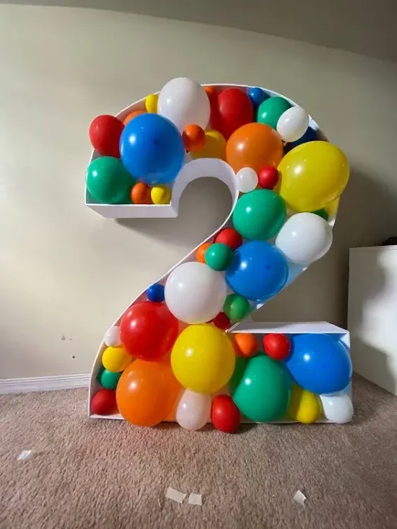 l 5ft Giant balloon mosaic letters and Numbers. Cutout 5ft Foamboard Mosaic. Mosaic Number Mosaic Letter