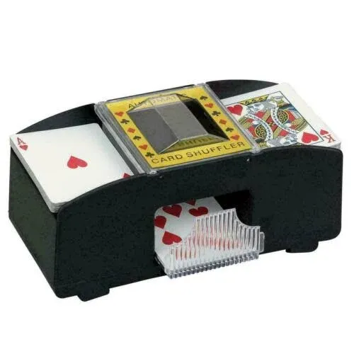 BHDD Card Shufflers, Durable and Reliable Wood Electric Card Shuffler Quiet A...