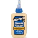 NEW 5002 Titebond II Premium WOOD GLUE Clear Water Resistant Exterior 4 oz