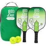 Original Carbon Fiber Pickleball Paddles Set with 2 Paddles, 2 Pickleballs, Bag & Covers - USA Pickleball Approved