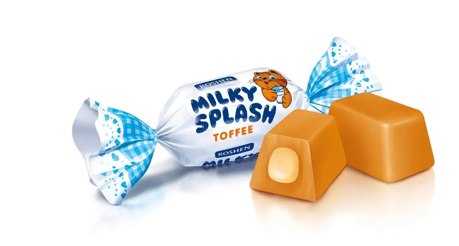 Ros Hen Milky Splash Caramel Creamy Toffee Milk Filling Kosher Halal