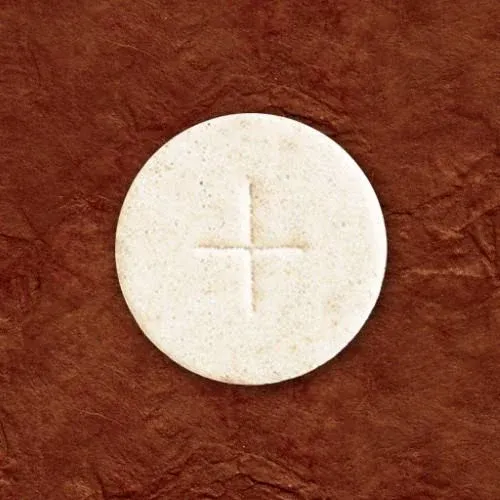 Communion - White Wafers - Cross Design (1 - 1/8") - Pkg Of 500