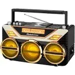 Studebaker Boombox with Bluetooth/CD/FM Radio & 15W Subwoofer ,Black