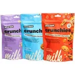 MILK BAR Super Crunchy Cookies - Cinnamon Toast, Pretzel-y Chocolate Chip, and Brown Butter Chocolate Chip | Crunchy Bite-Sized Cookies With No Artificial Flavors or Preservatives | Pack of 3, 4.5oz Bags