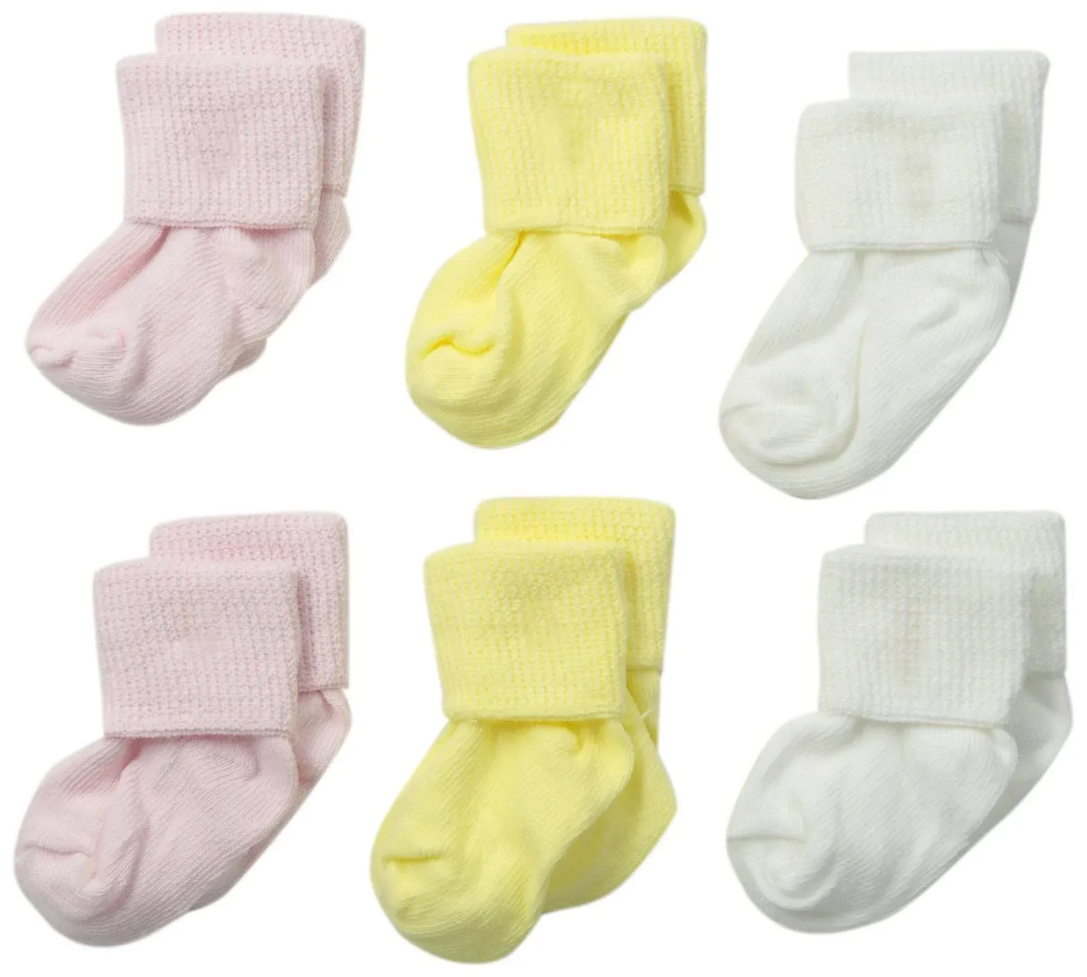 Jefferies Socks Classic Baby Socks 6-Pack - Pink