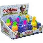 Fubbles No Spill Bubble Tumbler Minis Party Favor 12 pack | Bubble toy for babies toddlers and kids | Includes 2oz bubble solution and a wand per bottle (assorted colors)