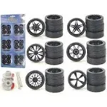 Black Replacement Rims For 1/24 Scale Cars &amp; Trucks