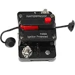 Waterproof 100 Amp Circuit Breaker 12v48v For Boat Trolling Motor Marine Atv Car