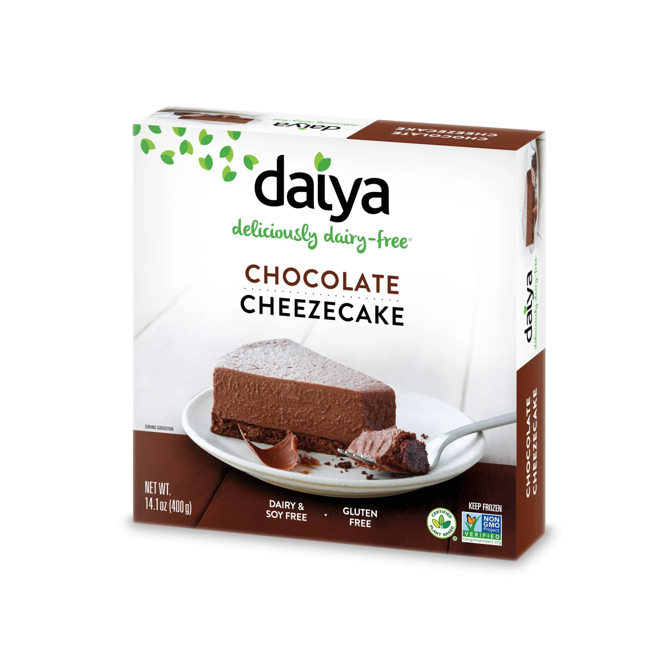 Daiya Dairy Free Gluten Free Chocolate Vegan Frozen Cheesecake, 14.1 Ounce (Pack of 8)