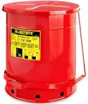 Justrite 09500 14 Gal Oily Waste Can