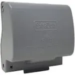 1-Gang Horizontal Metal Weatherproof Lockable While In Use Outdoor Outlet Receptacle Cover, 7-in-1 Configurations