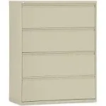 Alera Four-Drawer Lateral File Cabinet 42W x 19-1/4d x 53-1/4h Putty