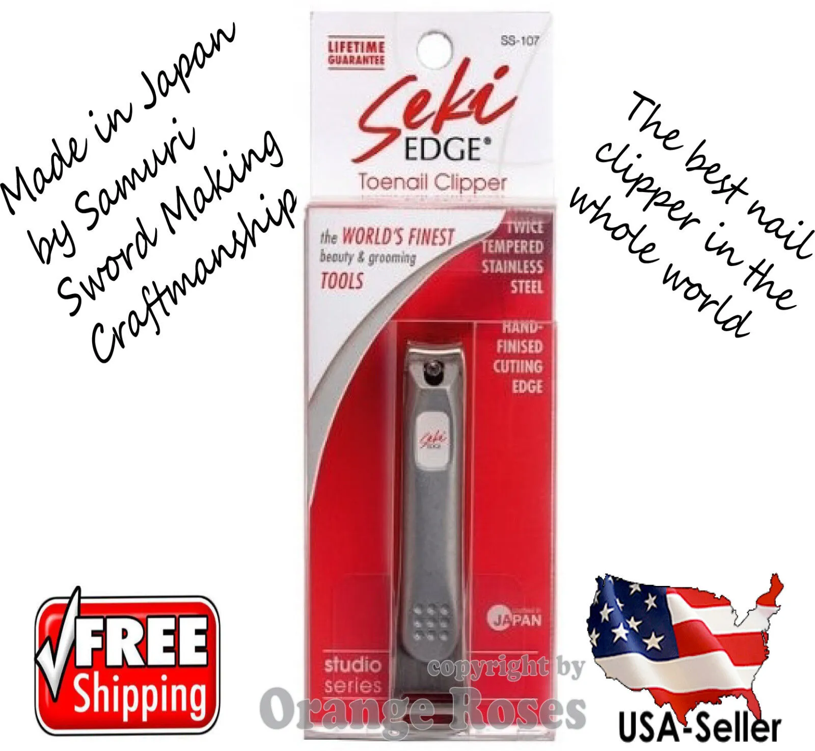 Seki Edge - Stainless Steel Toenail Clipper [SS-107]