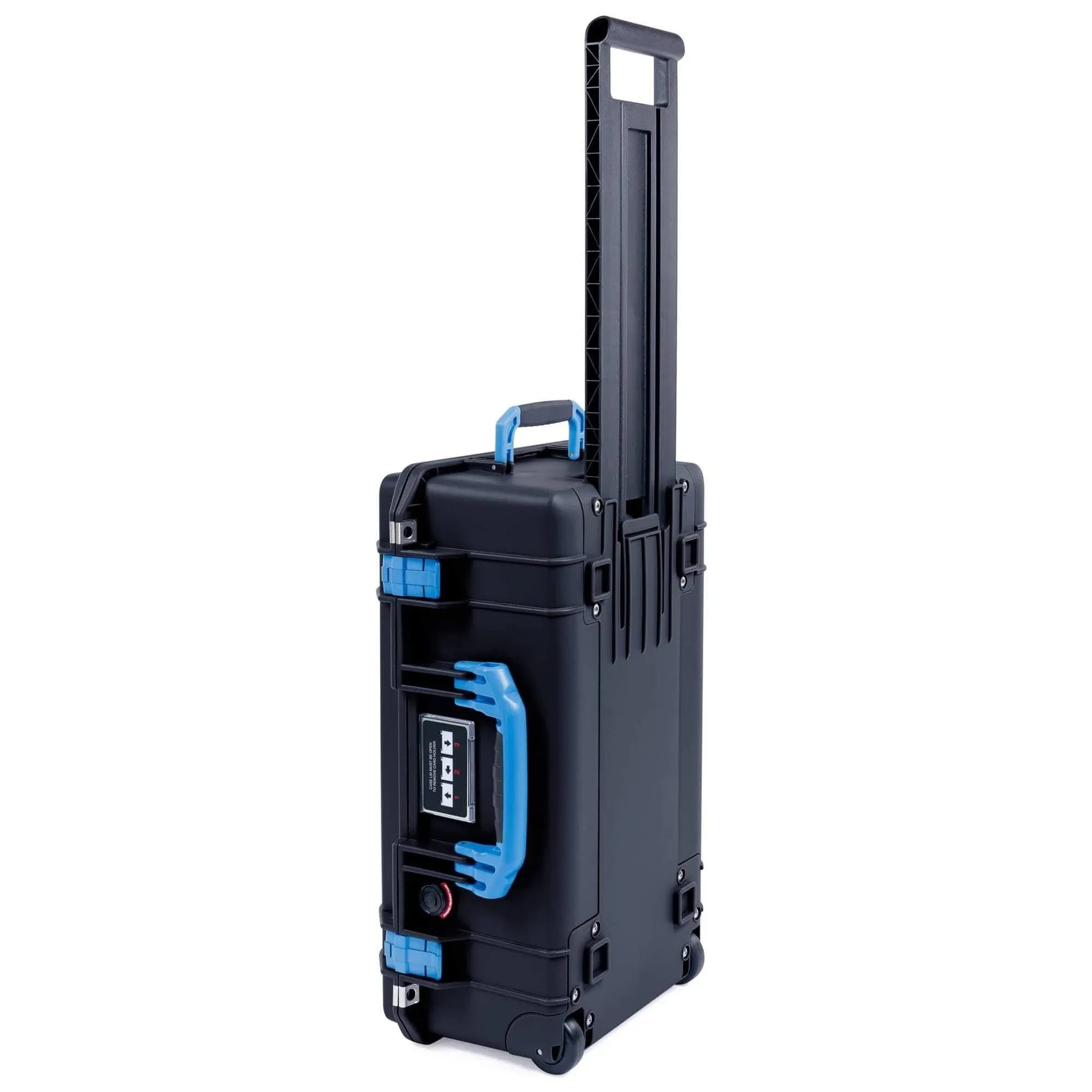 Black &amp; Blue Pelican 1535 Air case. No Foam / empty.  With wheels.