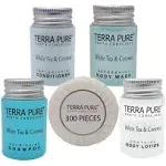 Terra Pure White Tea &amp; Coconut Hotel Size Toiletries Set | 1-Shoppe All-In-Kit |