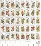 US Stamp State Birds & Flowers 50 Stamp Sheet