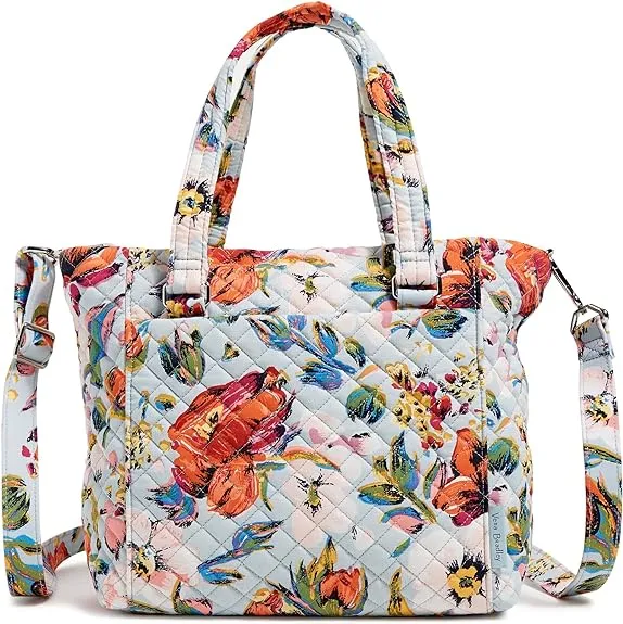 Vera Bradley Women&#039;s Cotton Multi-Strap Shoulder Satchel Purse Ribbons Plaid ...