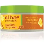 Alba Botanica Kukui Nut Body Cream 6.5-Ounce Bottle (Pack of 2)