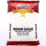 HEMANI Indian Desi Sugar - White Crystal Sugar - Cane Sugar - 4LB (1.8 KG) - All Natural - Gluten Friendly - No Colors - Vegan - Indian Origin