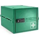 Lockabox One Medi Green | Premium Lockable Medicine Box | 10 Litre Lightweight & Hygienic Medicine Lock Box | BPA-Safe