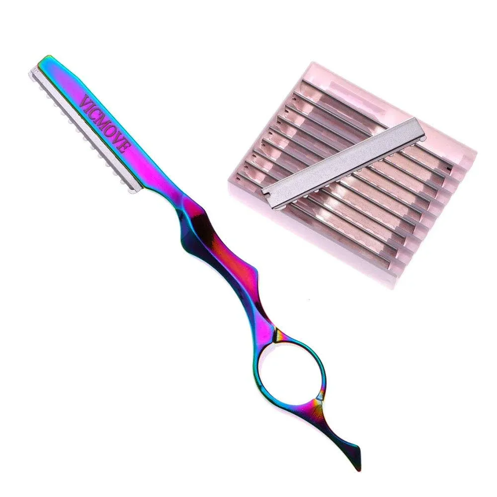 Professional Hair Styling Thinning Texturizing Cutting Feather Razor + 10 ...