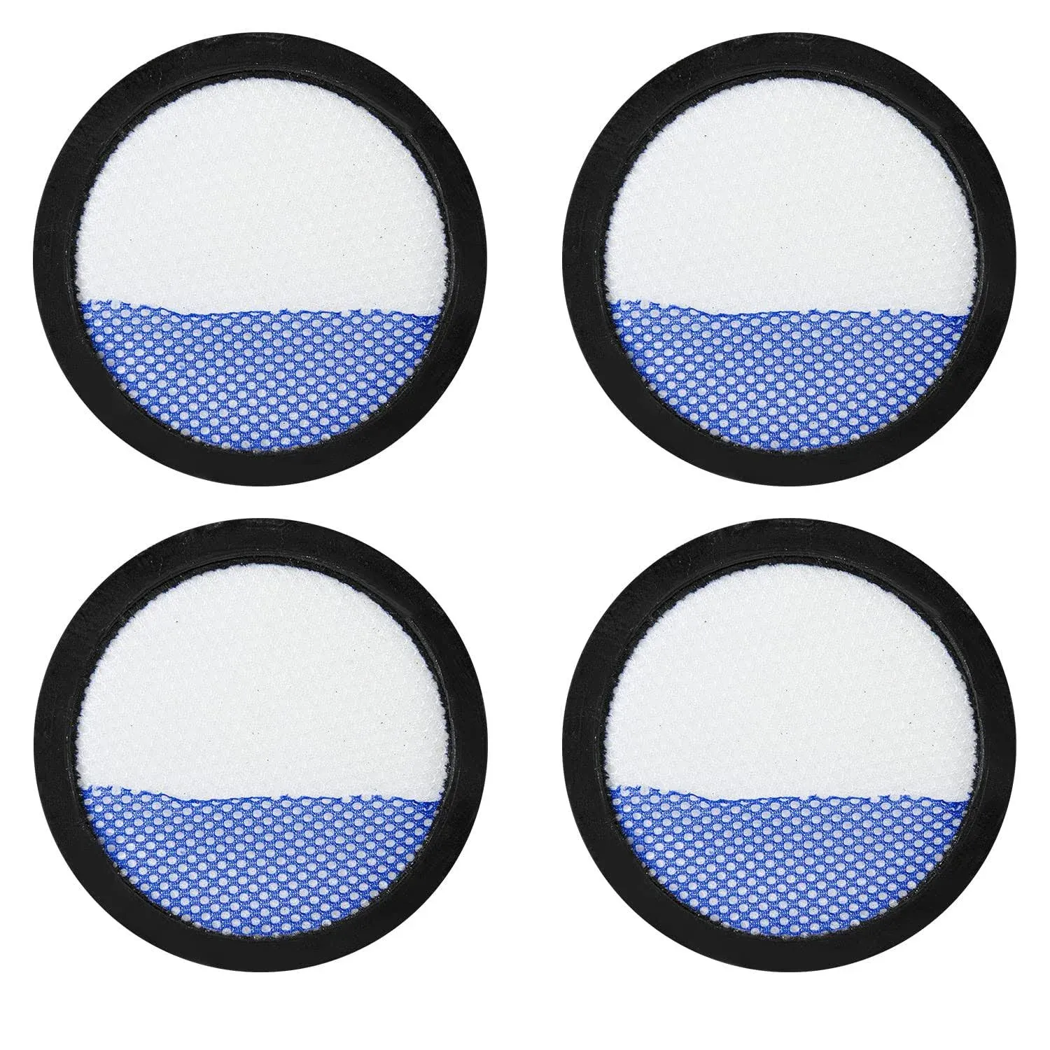 BIHARNT 4 Pack Washable Replacement Filter Compatible with Eureka RapidClean Pro Cordless Stick NEC180,NEC185,NEC186,NEC190 Vacuum Cleaner