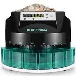 OFFNOVA Hardaway Electric Automatic Coin Sorter & Counter, Large LED Black