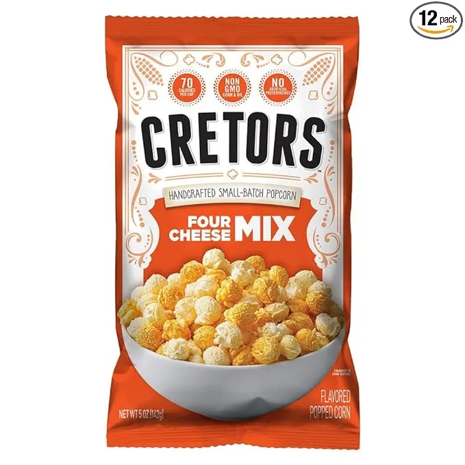 G.H. Cretors Cretors Four Cheese Mix, 5 Oz Bags (Pack Of 12)