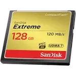 SanDisk RAM-2873 Memoria 128GB Compactflash Extrem 120/85Mbs Vpg-20,