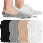 Ladies Men&#039;s No Show Invisible Sneaker Socks Non-Slip Stretchy Without Ankle