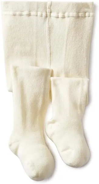 Jefferies Socks Baby-girls Infant Seamless Organic Cotton Tights