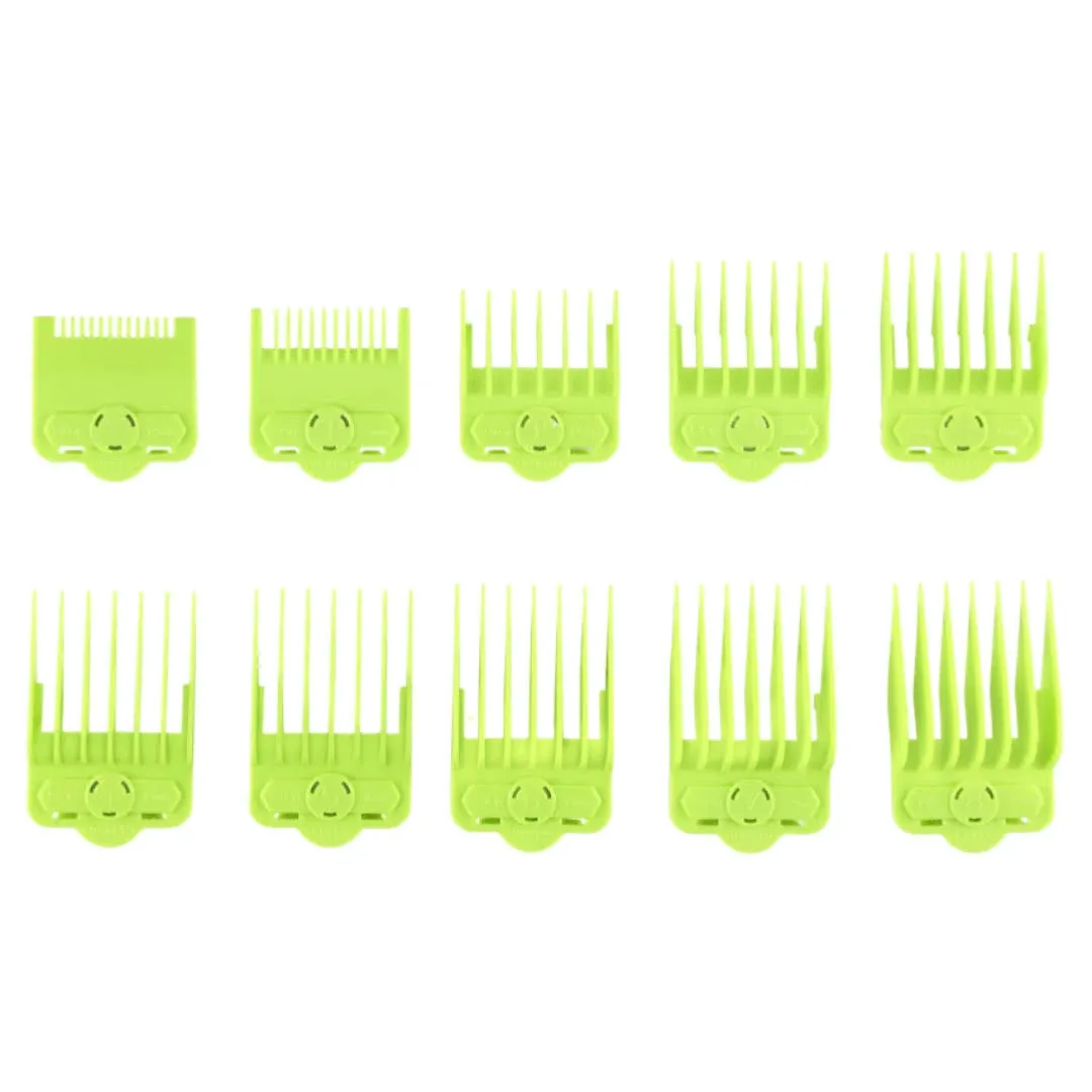 Supreme Trimmer Magnetic Guide Combs for Clippers | CMG100 Hair Clipper Guards, 10 Cutting Lengths | Blue